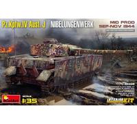 MiniArt Plastic Model Kit Pz.Kpfw.IV Ausf J Nibelungenwerk Mid MIN35339 1:35 Interior Unpainted