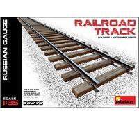 MiniArt Plastic Model Kit - 1:35 Railroad Track (Russian Gauge)