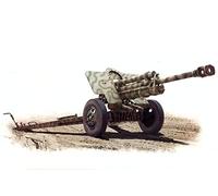 MiniArt Plastic Model Kit – 1:35 Scale 7.62 cm F.K. 39 German Field Gun – Grey