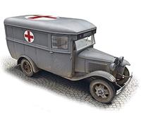 Miniart 1:35 Scale GAZ-03-30 Ambulance Plastic Model Kit (Grey)