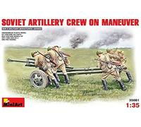 Miniart 1:35 Scale Soviet Artillery Crew on Maneuver Plastic Model Kit