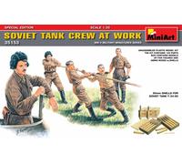 MiniArt 1/35 Scale - Soviet Tank Crew At Work Plastic Model Kit 35153