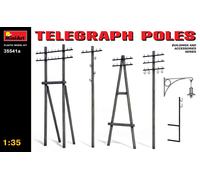 MiniArt 1:35 Scale Telegraph Poles Updated Set Plastic Model Kit