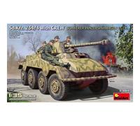 Miniart 53014 Sd.Kfz. 234/4 w/CREW Schwerer Panzerspähwagen 1:35 Model Kit