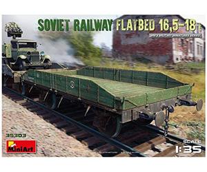 Miniart 1: 35 - Soviet Railway Flatbed 16.5-18T