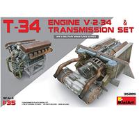 Miniart 35205 - 1/35 T-34 Engine V-2-34 & Transmission Set - New