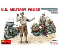Miniart 1/35 US Military Police w/t Motorcycle # 35085
