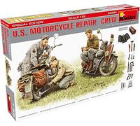 Miniart MIN35284 U.S. Motocycle Repair Crew.Special Edition Plastic Model kit, Various, Mittel
