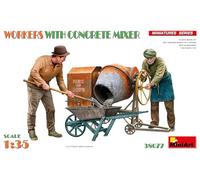 Miniart 1:35 - Workers w/Concrete Mixer