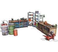 Miniart 1:48 Garage Workshop, Molded Color