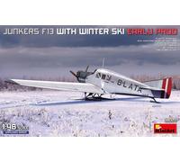 MiniArt Model Kit Junkers F13 Early Prod with Winter Ski 1:48