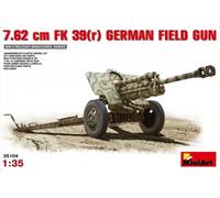 Miniart 1:35 Scale 7.62 cm F.K. 39 German Field Gun Plastic Model Kit (Grey)