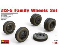Miniart 1:35 Scale ZIS-6 Family Wheels Set Plastic Model Kit (Grey)