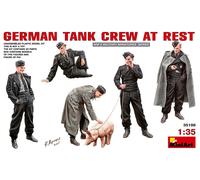 Miniart 35198 1/35 German Tank Crew at Rest Plastic Figures Kit - New