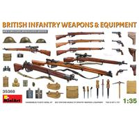 MiniArt Model Kit British Infantry Weapons & Equipment 1:35 WWII MIN35368