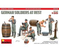MiniArt Plastic Model Kit MIN35378 German Soldiers at Rest 1:35 Scale Unpainted Special Edition