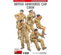 1:35 MINIART Figures Military British Armoured Car Crew Kit MA35387 Model