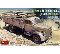 Miniart 1/35 German 3t Truck 3,6-36s Mid Prod PMQ600-Type # 35449