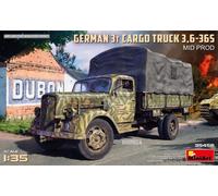 Miniart 1:35 - German 3t Cargo Truck 3,6-36s Mid Prod