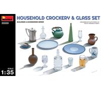 1:35 Miniart House Hold Crockery & Glass set Kit MIN35559 Model