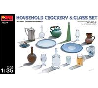 1:35 Miniart House Hold Crockery & Glass set Kit MIN35559 Model