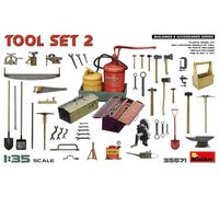 Miniart 35671 Tool Set 2 WORKSHOP/FIELD TOOLS 1:35 PLASTIC MODEL KIT