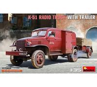 MINIART 37062 K-51 Radio Truck WITH Trailer 1:35 PLASTIC MODEL KIT