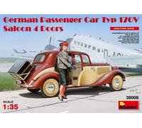 MiniArt Plastic Model Kit - German Passenger Car Typ 170V Saloon 1:35 4-Door (38008)