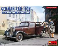 Miniart 38016 - 1:35 German Car 170V Cabrio Saloon Including 2 Figures - New