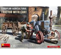 MIN38055 - Miniart 1:35 - European Agricultural Tractor w/ Cart