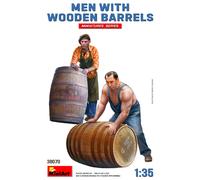 Miniart 38070 Two Men with Wooden Barrels 1:35 Model Kit