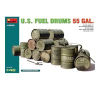 Miniart 49001 US Fuel Drums 55 Gal. 1:48 Model Kit