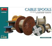 MiniArt 49008 1:48 Cable Spools Set For Dioramas factory Railway Settings Etc