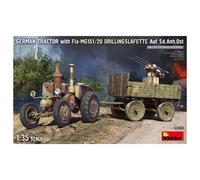 Miniart 53008 German Tractor Fla-MG151/20 DRILLINGSLAFETTE 1:35 Model Kit