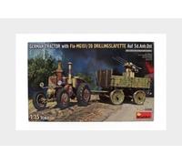 Miniart 53008 Lanz - Bulldog 4016 With Mg151/20 And Military Trailer - 1/35