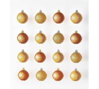 Miniart Crafts Golden Christmas Baubles, Multicolour, one Size