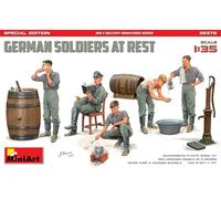 MiniArt Plastic Model Kit MIN35378 German Soldiers at Rest 1:35 Scale Unpainted Special Edition
