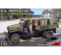MiniArt MIN35380 1:35-U.S. Army G7107 4X4 1,5t Cargo Truck, Unpainted