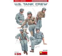 Miniart MIN35391 1:35-US Tank Crew, (Special Edit) Scale Model kit, Unpainted