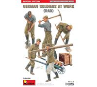 Miniart MIN35408 1:35-German Soldiers at Work (RAD) Spec EDT Scale Model kit