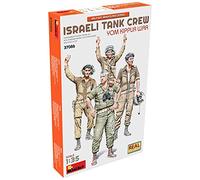 Miniart MIN37086 1:35-Israeli Tank Crew, Yom Kippur War, Unpainted