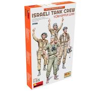 MiniArt MIN37086 1:35-Israeli Tank Crew, Yom Kippur War, Unpainted