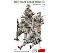 MiniArt Scale Model 1:35 German Tank Riders (Ardennes 1944), Unpainted