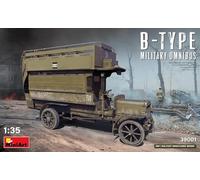 MiniArt Plastic Model Kit - B-Type Military Omnibus 1:35 - WWI - Kit 39001