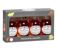 Miniature 4 Bottle Rum Liqueurs Box 25% ABV 200ml