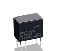 Miniature 6-Pins SPDT Electromagnetic Coil Relay 3V Load 2A 125VAC 30VDC 0.2W 12V/24V/5V Sealed Protector(24V)
