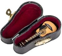 Miniature Acoustic Guitar w/ Case 3"