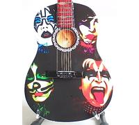 Miniature Acoustic Style Guitar Tribute to KISS Group