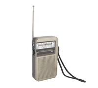Miniature AM FM SW Radio with Headphone Jack and Telescopic Antenna, USB-C Rechargeable Battery Powered Portable Radio Receiver for Indoor Outdoor Emergency Listening