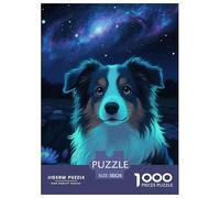 Miniature American Shepherd 1000 Piece Jigsaw Puzzle Educational Games Creative Pet Dog Jigsaws Color Challenge for Travel Gifts,Present 38x26cm/1000pcs